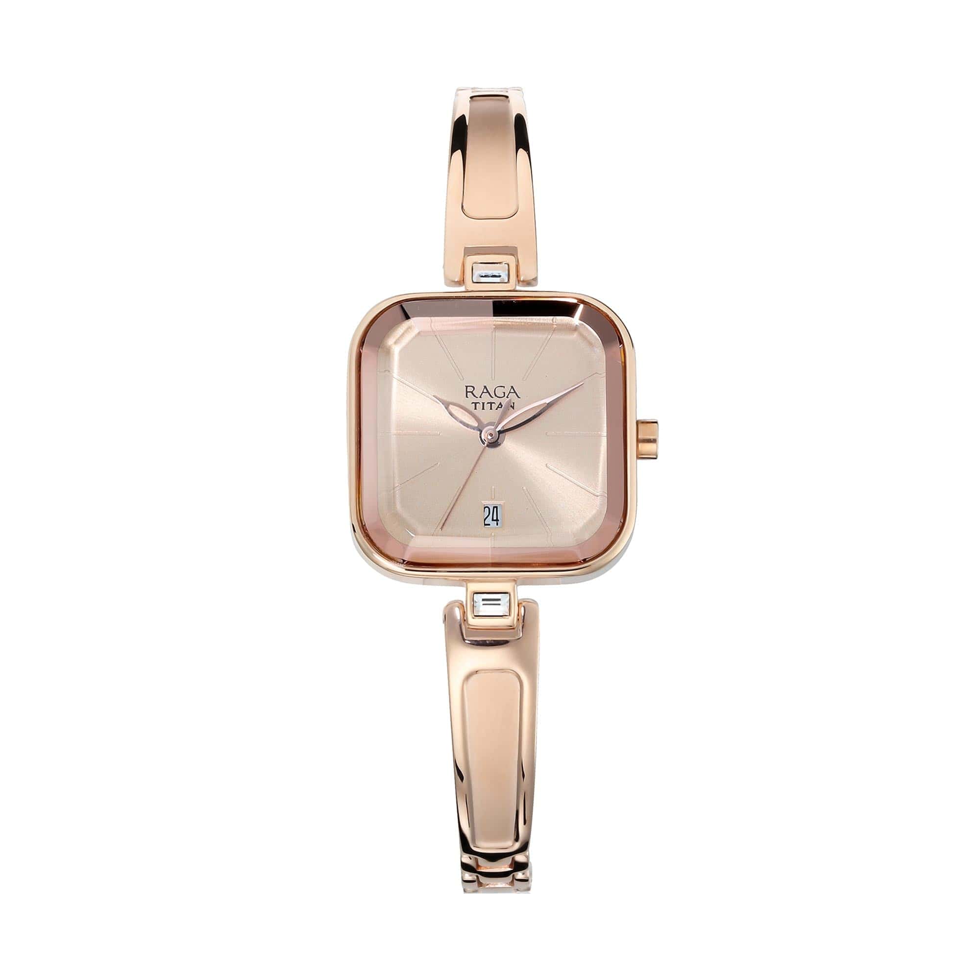 Titan Raga Viva Rose Gold Dial Analog Watch for Women