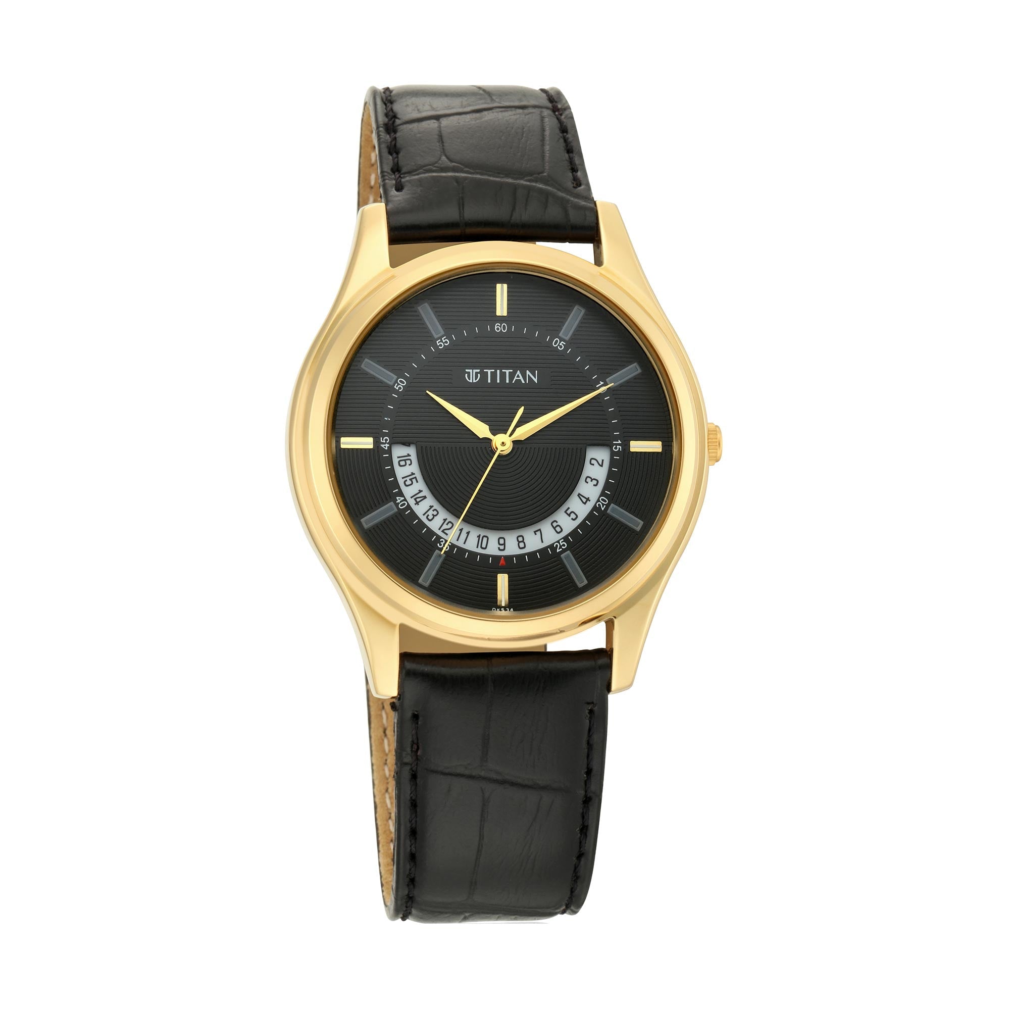 Lagan - Black Dial Leather Strap