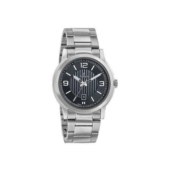 Titan Black Dial Analog Watch for Men