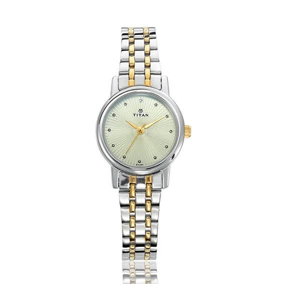 Titan Karishma Champagne Dial Analog Watch for Women