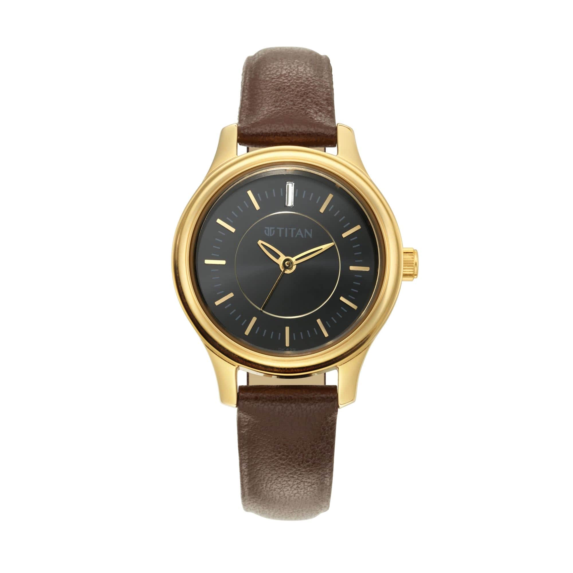 Black Dial Analog Watch