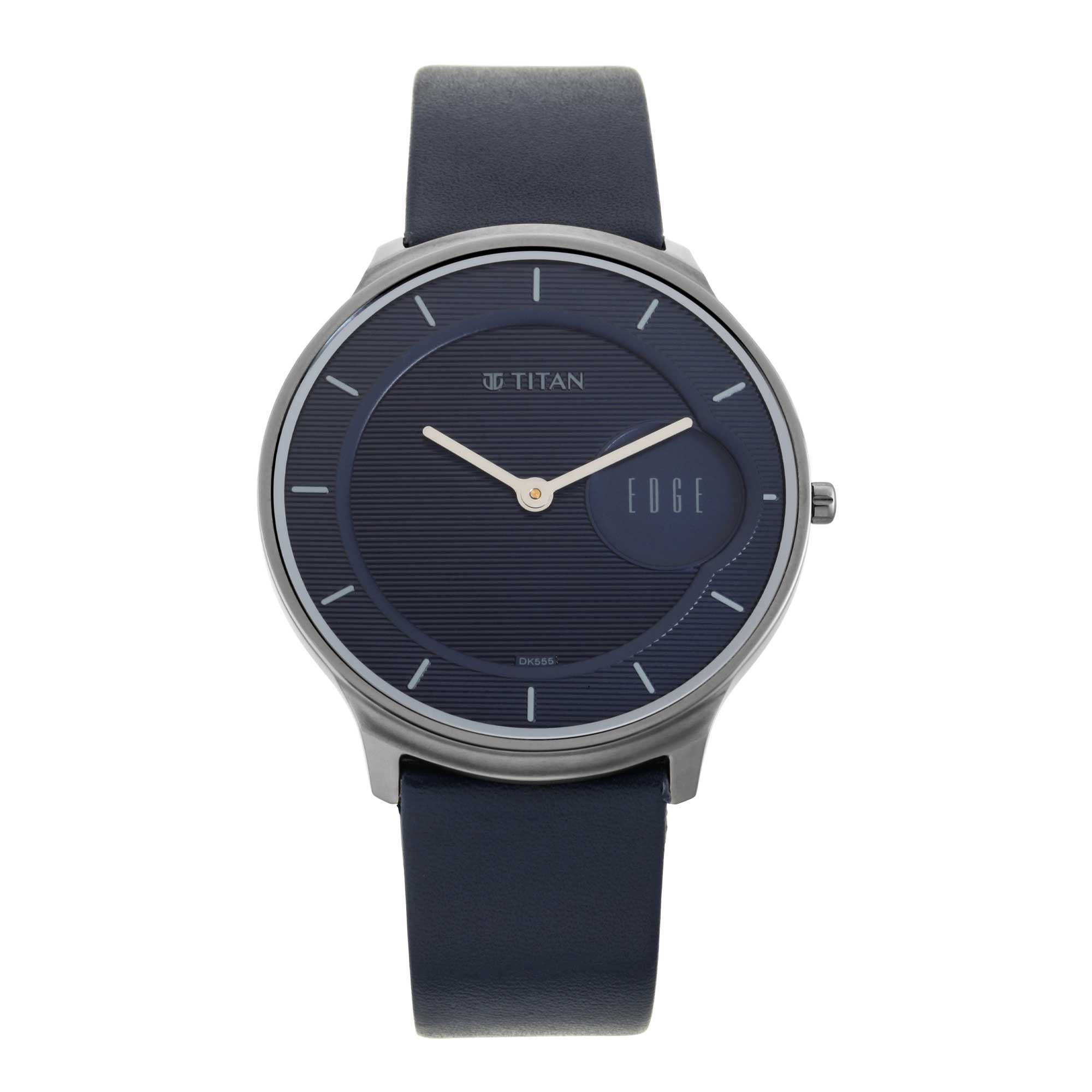 Edge Watch with Blue Dial in Anthracite Case