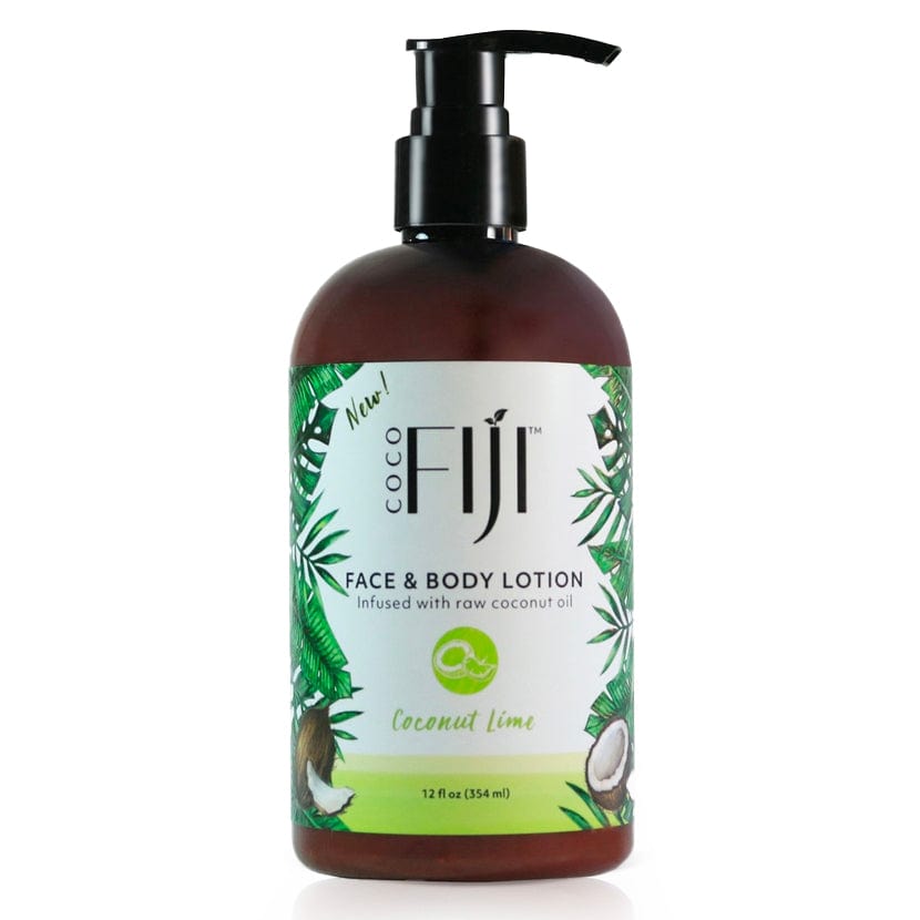 Fiji Organic - Face & Body Lotion - infused with raw coconut oil - Coconut Lime - 354 ML