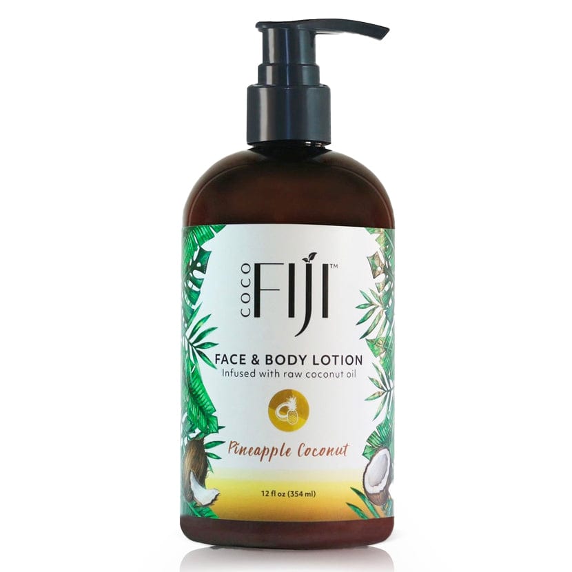 Fiji Organic - Face & Body Lotion - infused with raw coconut oil - Fragrance Free - 354 ML