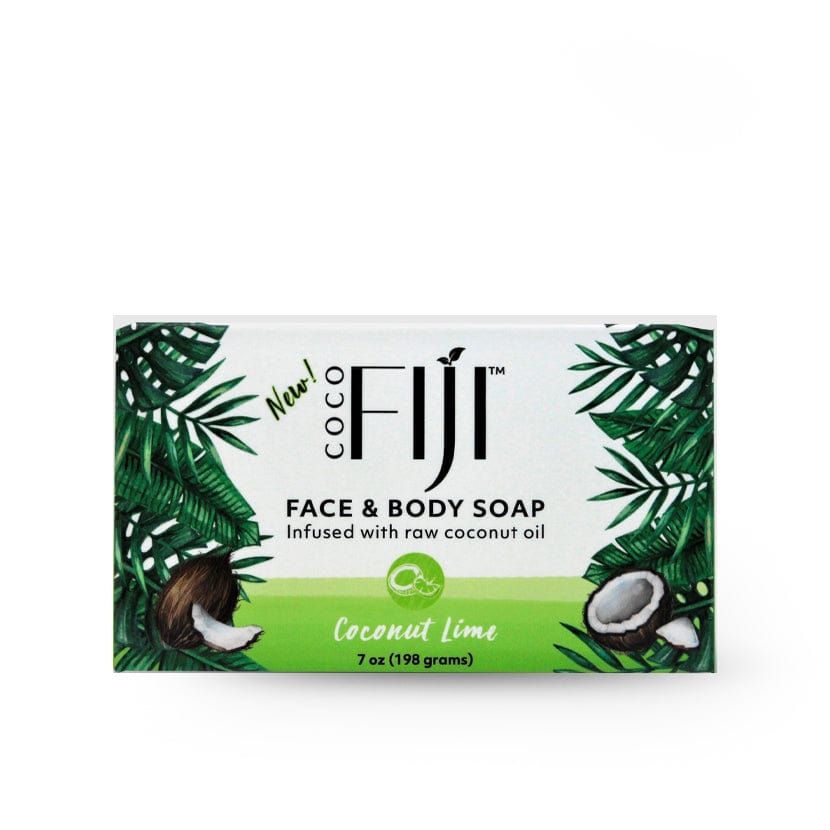 Fiji Organic - Face & Body Soap - infused with raw coconut oil - Coconut Lime - 198 ML