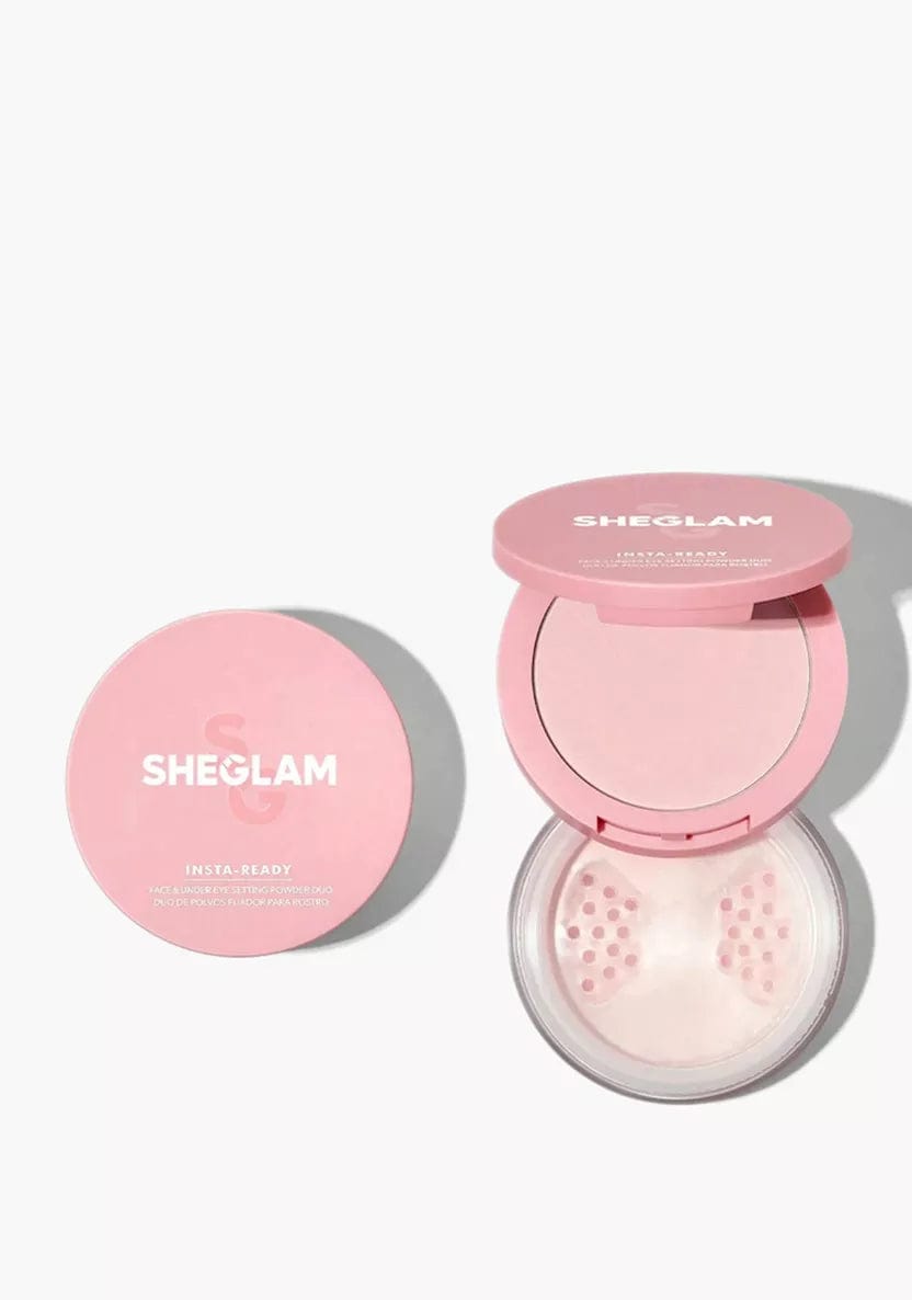 Insta-Ready Face & Under Eye Setting Powder Duo-Bubblegum Default Title / female