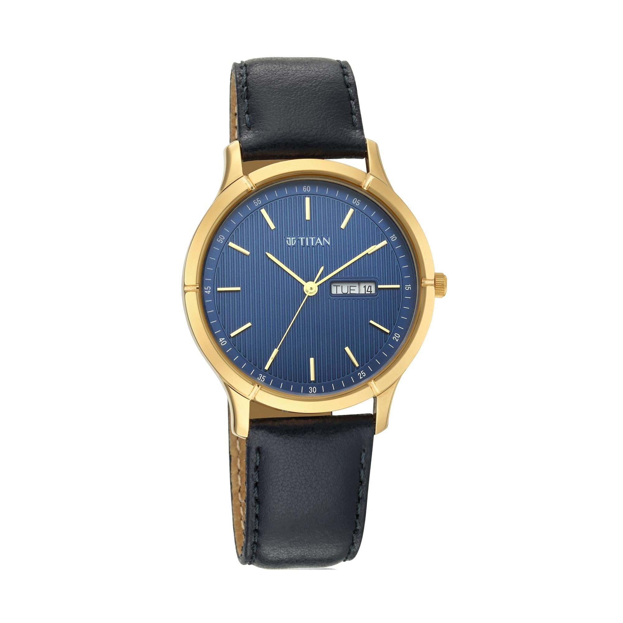 Lagan - Blue Dial Leather Strap