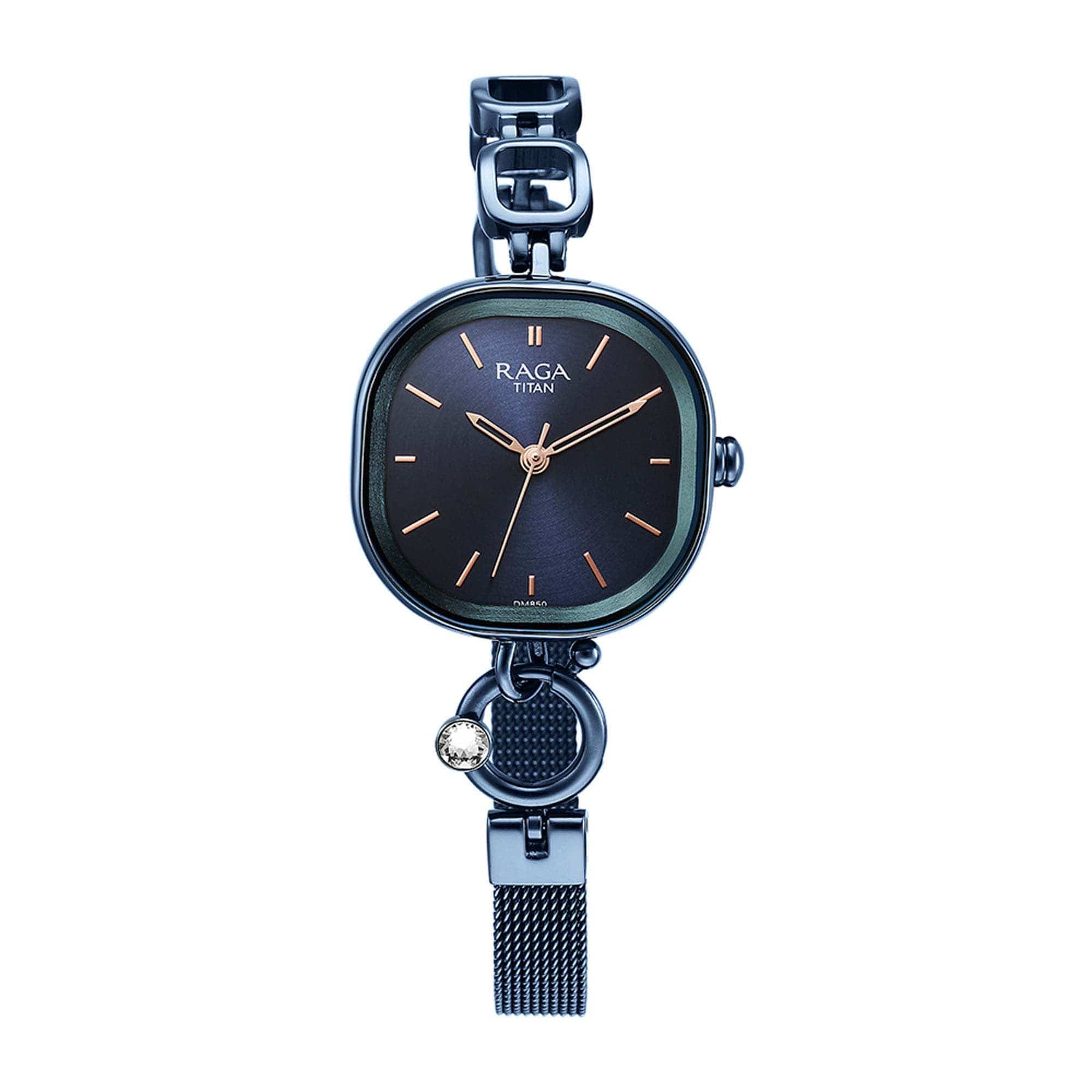 Raga Delight Blue Dial Metals Strap Watch