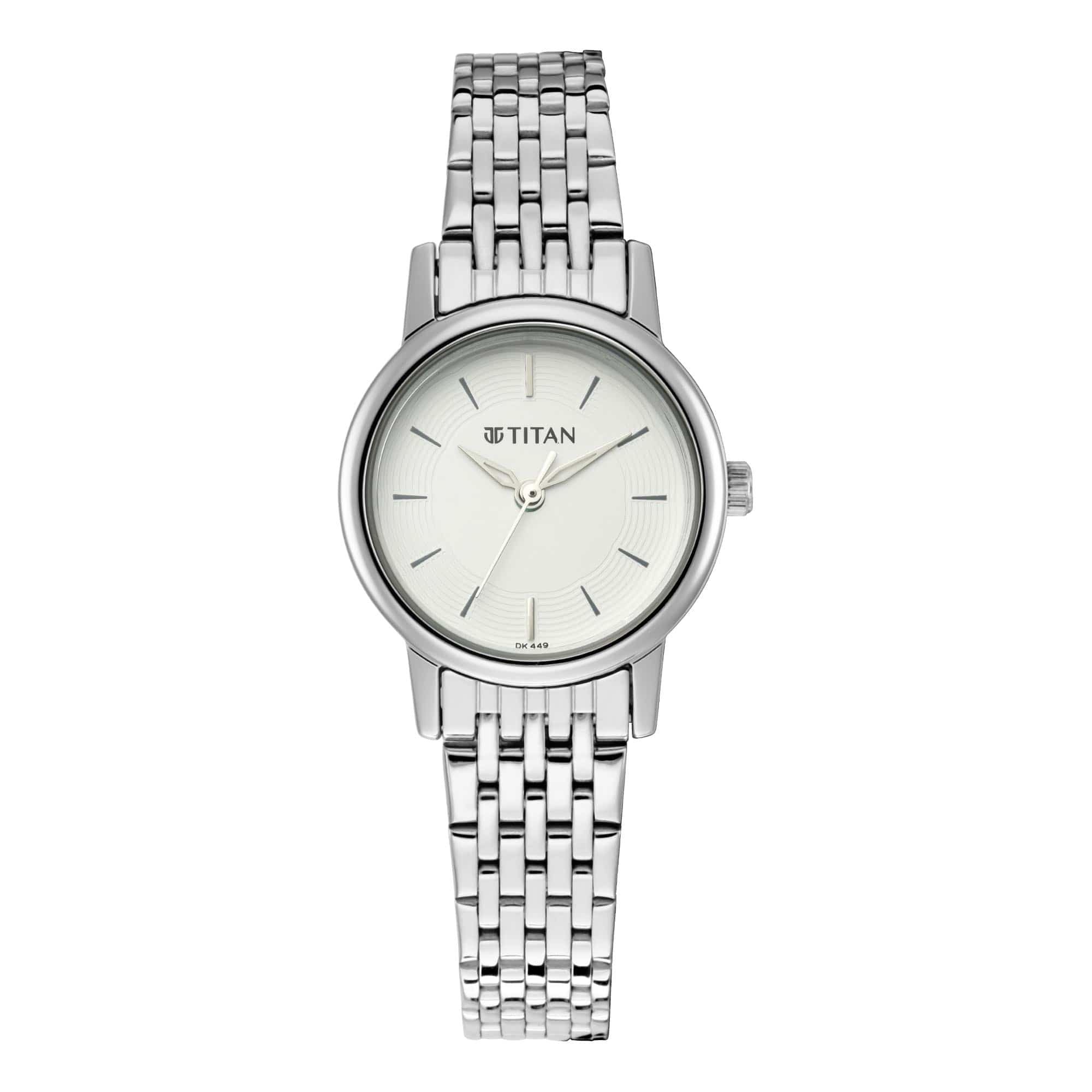 Silver Dial Analog Watch