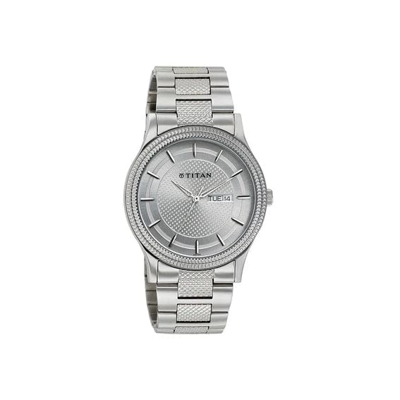 Silver Dial Stainless Steel Strap Watch