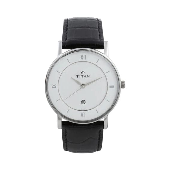 Titan Classique White Dial Analog Watch for Men