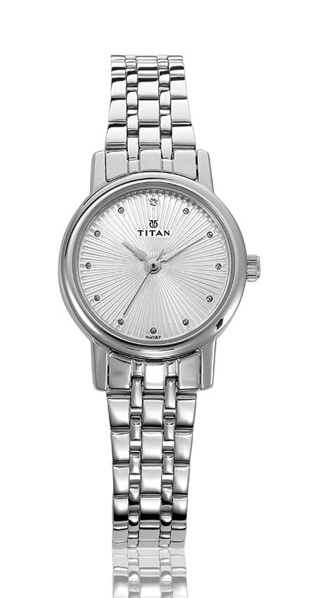 Titan Karishma Silver Dial Analog Watch for Women