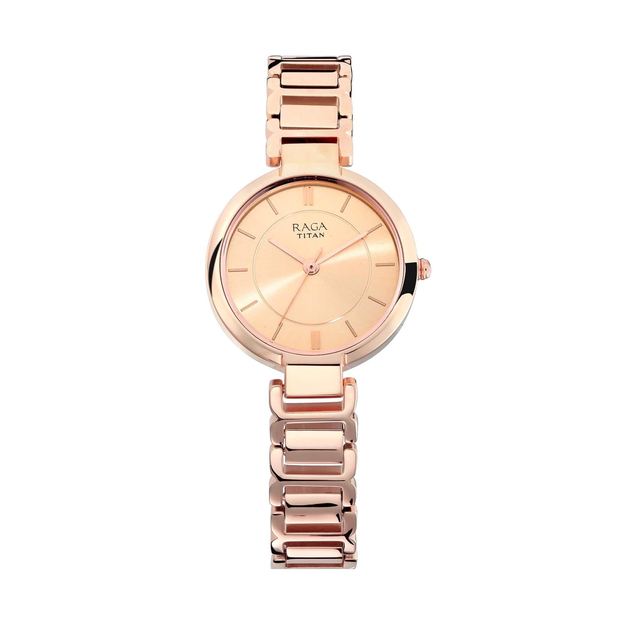 Titan Raga Viva Rose Gold Dial Analog Watch for Women